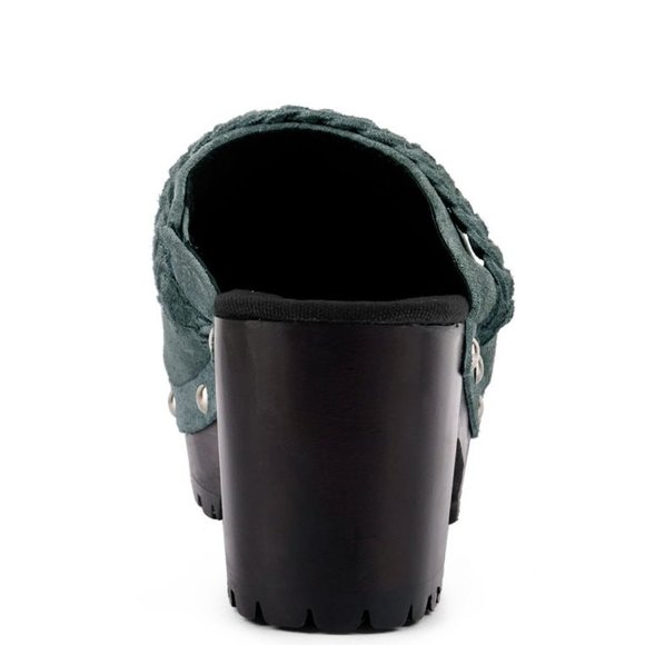 INCA Fine Suede Leather Clogs Grey Size 10 - Picture 6 of 6